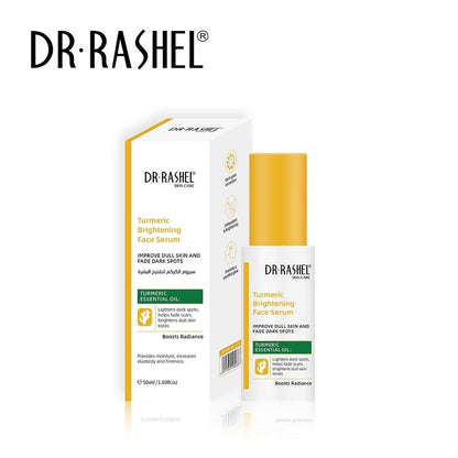 DR.RASHEL Turmeric Brightening Face Serum – Dark Spots Removal, Glowing Skin & Even Tone Care (50ml)