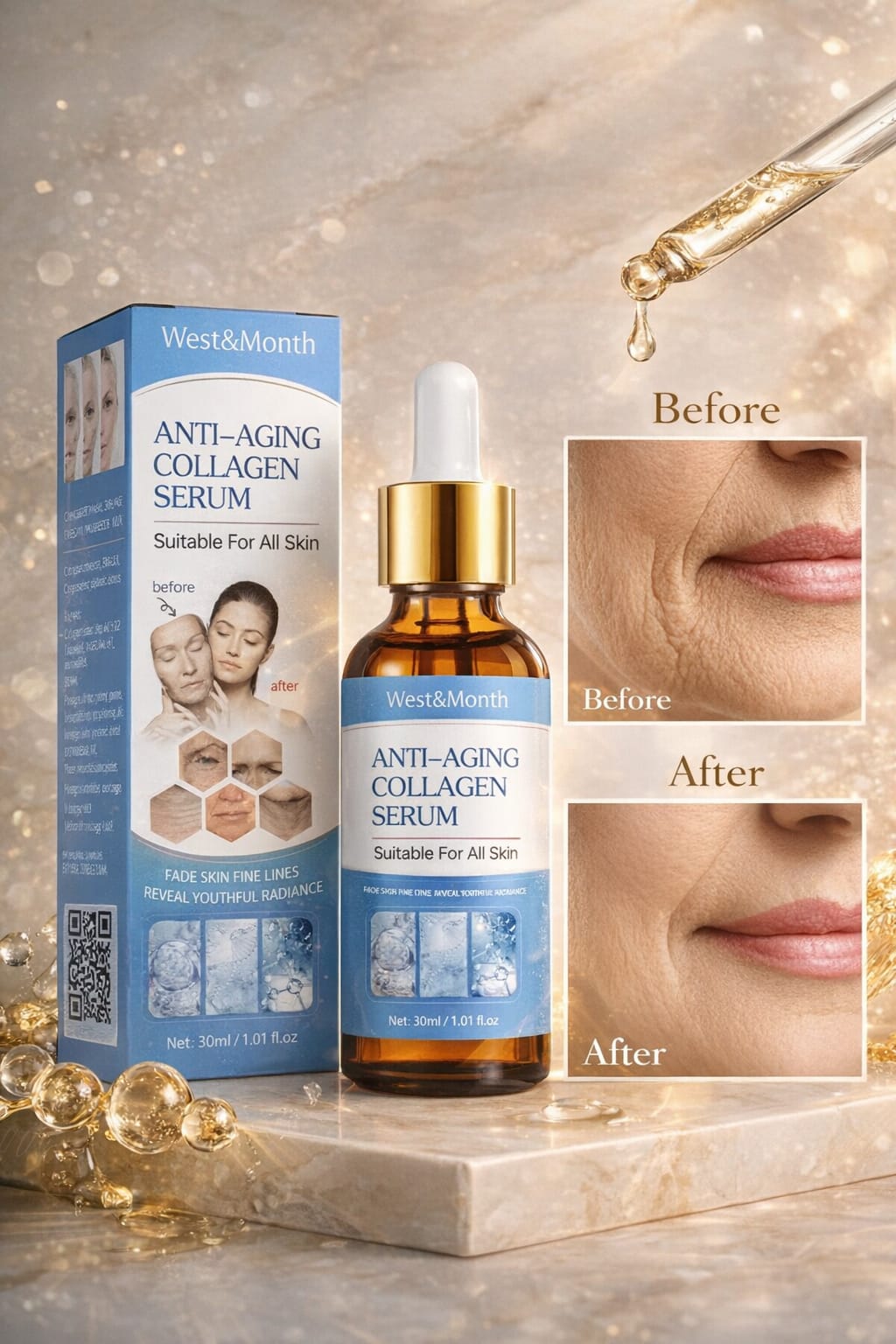 West&Month Anti-Aging Collagen Serum – 30ml