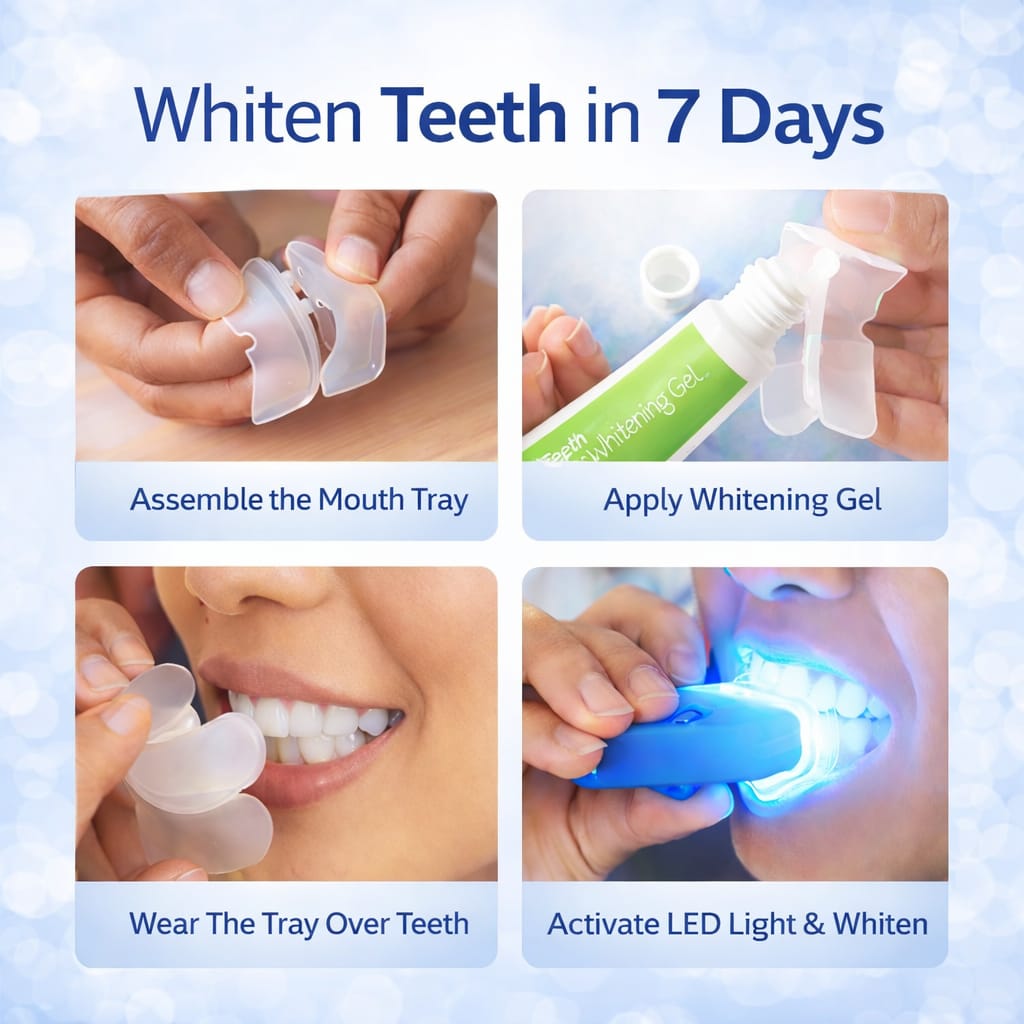 Professional LED Teeth Whitening Kit — Whiter Smile in Days