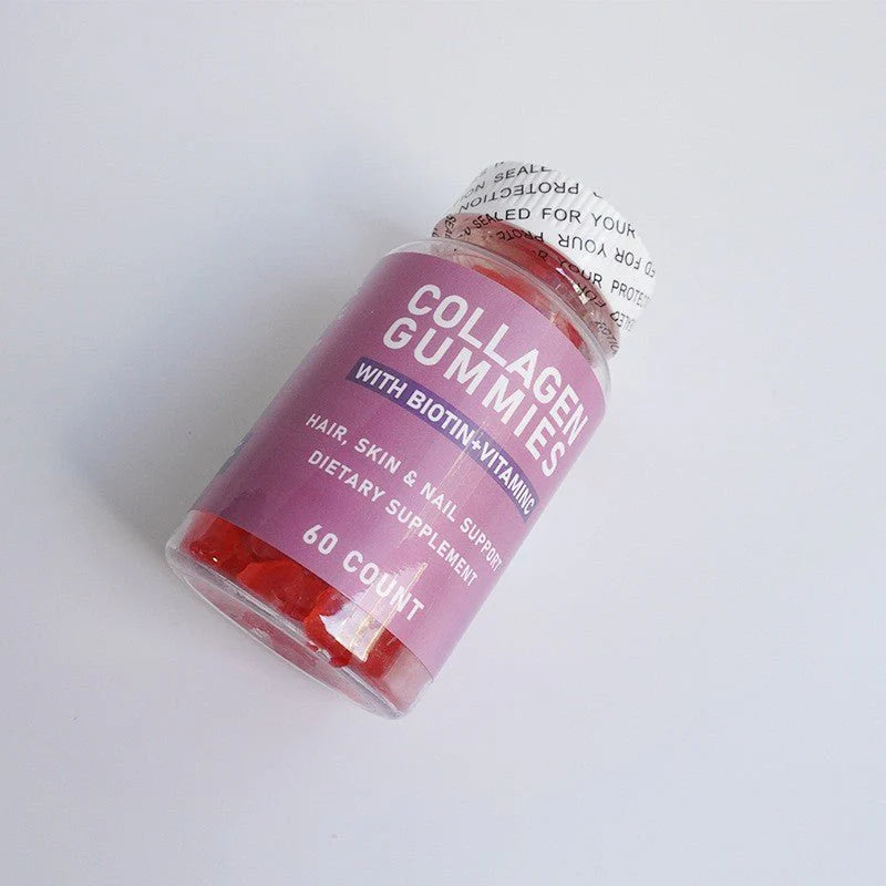 Collagen Gummies with Biotin + Vitamin C – Hair, Skin & Nail Support (60 Count)