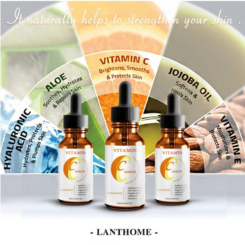 Vitamin C Serum with Hyaluronic Acid – Brightening & Anti-Aging Face Serum (10ml)
